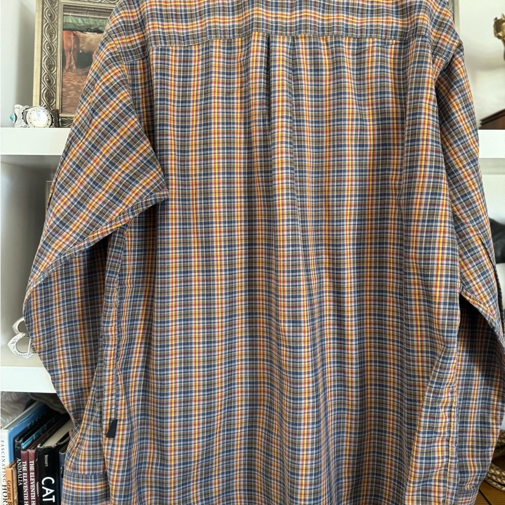 Men’s Patagonia Organic Cotton Flannel Shirt Sz L - Picture 2 of 5